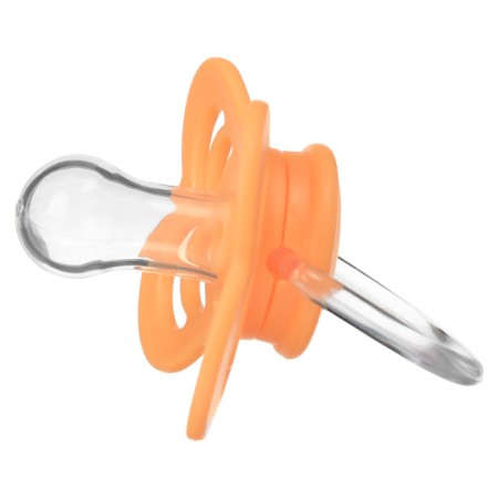 Nipple - silicone dummy classic, from 0 months, color orange-2