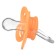 Nipple - silicone dummy classic, from 0 months, color orange