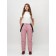 Ski -loving winter women, size 56, pink color