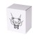 Porcelain share mug "Black Dragon", 380 ml, white color