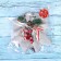 Christmas tree decoration "Balt - cones, berries" 21x18 cm, silver
