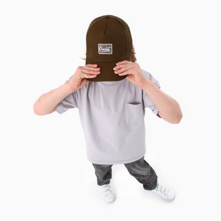 Baby cap for boy Overhat, brown color, rr 52-54, 5-7 years old-13