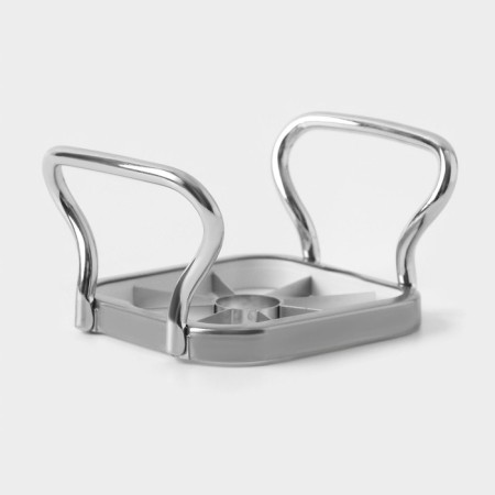 Vegetable Government Steel, 3 nozzles, stainless steel, white color-2