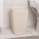 Garbage container "knitted weaving", 10 l, beige color