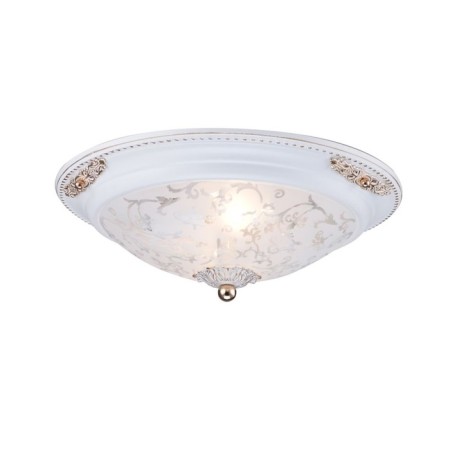 Ceiling light MayToni C907-CL-02-W, 2HE14, 40W, 33x33x11 cm, white color with gold-1