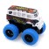 Inertial bus Die-Cast Funky Toys, on all-wheel drive with blue wheels, 14.5 cm