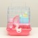 A cage for rodents "Pigzon", equipped with a lock, 37 x 27 x 30 cm, pink