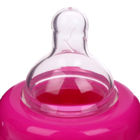A bottle for feeding with a wide throat, 250 ml, from 0 months., Mix color-2