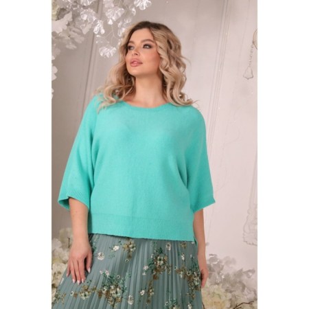 Female jumper, size 58, turquoise color-5