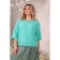 Female jumper, size 58, turquoise color