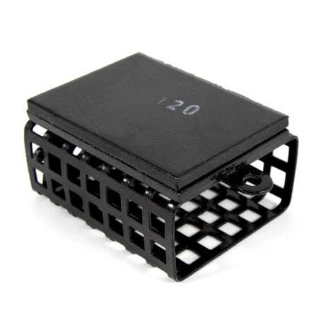 Feeding feeder Yaman rectangular 120 g, metal, removable plastic bottom, packaging 10 pcs. 10694-4