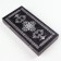 Black silver backgammon, wooden board 29 x 29 cm