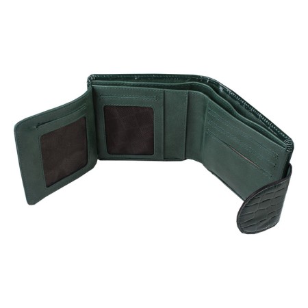 Nice wallet, glossy skin, green color-2