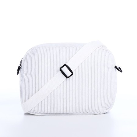 Youth bag with lightning, 1 outer pocket, white color-4