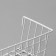 Basket on a grid, 38.5 × 13 × 9.5 cm, white color