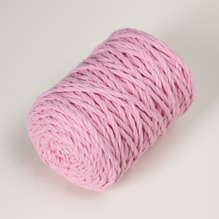 Knitting cord 80% cotton, 20% polyester twisted 3 mm, 185g/45m, 30-sv.-pink-1