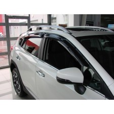Subaru XV windows deflectors, 2017-/Impreza, 2016-, HB, dark