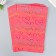 Foamiran holography "curved hearts on red" 2 mm format A4 set 5 sheets