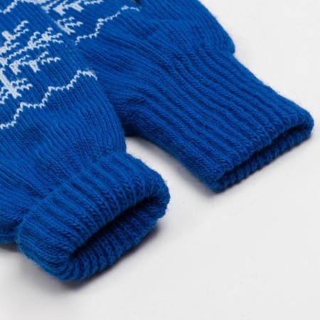 Female mittens, blue color, size 18-2