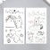 Tattoo on the body phosphorus "Bunny/kitten" mix 6x10.5 cm