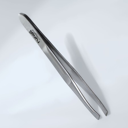 Pinzet beast, wide, 9 cm, silver color, RU-0139-2