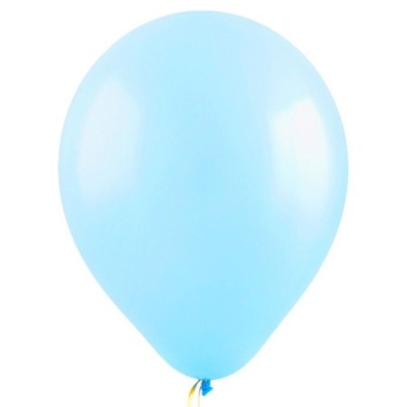 Latex ball 12 ", pastel, set 100 pcs., The color of light blue-1