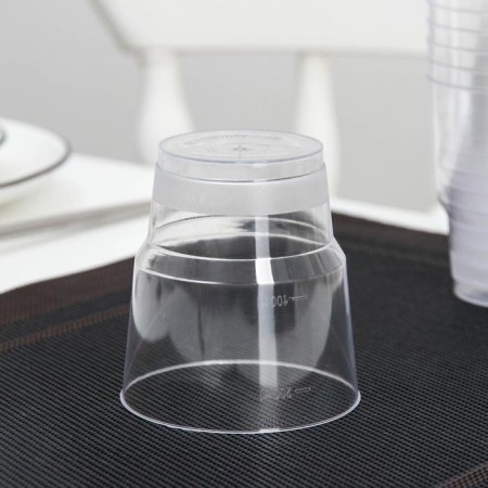 A glass of plastic disposable "Crystal", 200 ml, the color is transparent-9