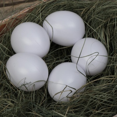The egg is artificial lining, for chickens, 4 × 5 cm, 1 pc., White, Greengo-4