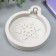 Mold Silicon "New Year's ball with a snowflake" 9x7.5x1.4 cm