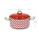 Pan with a lid Oursson, red color, 6 liters