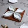 Menzhitsa "Royal Service", 4 pcs: 300 ml, wooden base, porcelain, Iran