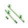 Air sprayer on suction cups, 35.6 cm, green