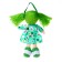 Soft toy "Doll", in a chintz dress, with tails, color mix