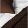 Kaspian set: cover 160 x 220 cm, pillowcase 40 x 40 cm - 2 pcs, brown color