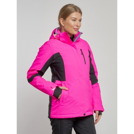 Ski jacket women's winter, size 44, pink color-3