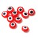 The bead "Eye" is flat, d = 8 mm (set 10 pcs.), Red color