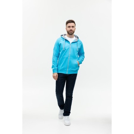 Male sweatshirt, size 52, turquoise color-3
