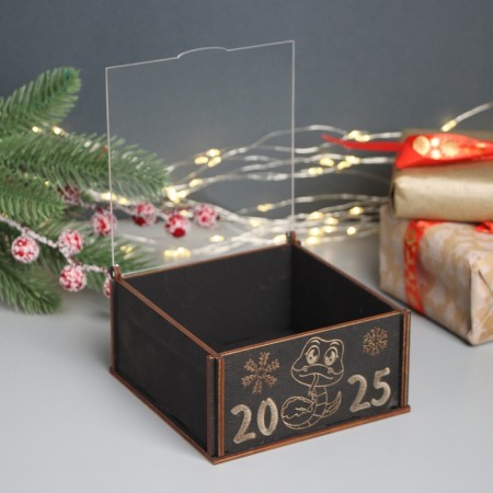 New Year's box "Snake 2025" 6x12x12 cm-1
