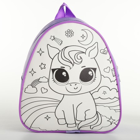Children's backpack "Magic Unicorn", 23*20.5 cm, lightning department-4