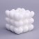 Figure candle "Babble Heart" 6 cm, white