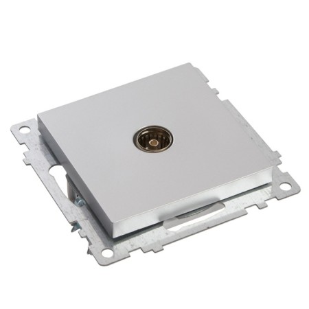 Television socket 1-seater, 75 Ohms, Stekker series Katrin, GLS00-7108-03, silver-3