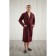 Male dressing gown, shalka+kant, size 58, brick color, waffle