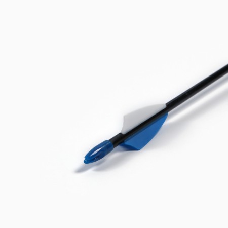 Arrow for onions, fiberglass, black, plumage - blue, 71 cm-1