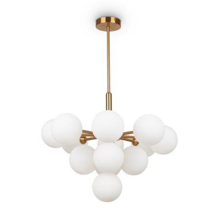 Suspended lamp Inversion, 13xg9, brass color