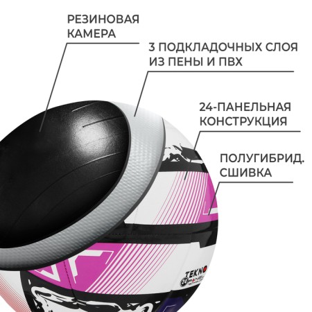 Torres Futsal Resist, Pu, half -hybrid stitching, 24 panels, p. 4-2
