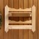 Carved shelf, 54 × 48 × 14 cm