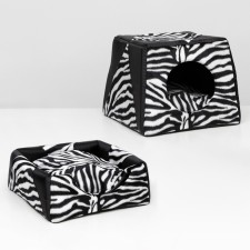 Transformer house trapezoid 43 x 43 x 34 cm, zebra coloring