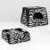 Transformer house trapezoid 43 x 43 x 34 cm, zebra coloring
