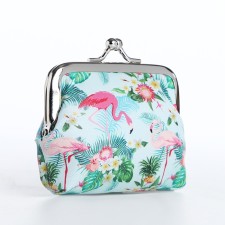 Wallet children 02-07-01 Flamingo, 9*3*8, Farmire Department, Green