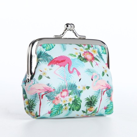 Wallet children 02-07-01 Flamingo, 9*3*8, Farmire Department, Green
